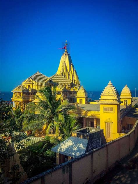 Outside View Of Somnath Temple In Gujarat India Somnath Temple View