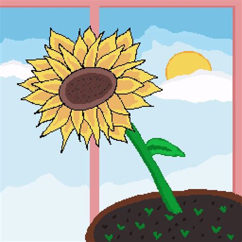 sunflower : r/PixelArt