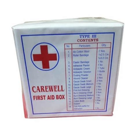 Plastic Carewell First Aid Box For Medical Purpose At Rs Box In