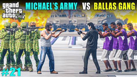 MICHAEL S DEMON SECURITY VS BALLAS GANG TECHNO GAMERZ GTA 5