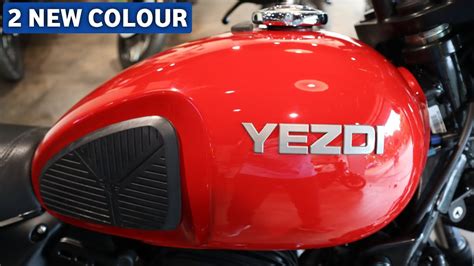 Yezdi Roadster Two New Color Inferno Red And Glacial White Youtube