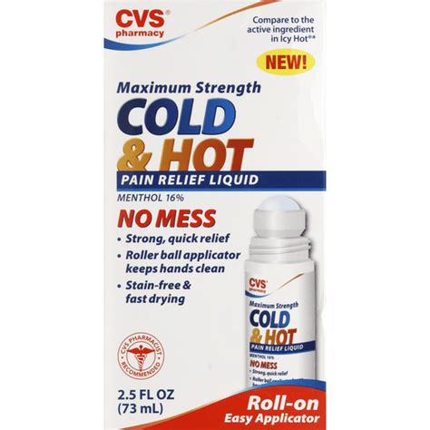 CVS Pharmacy Pain Relief Liquid Cold Hot Maximum Strength Oz Instacart