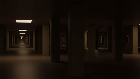 Quick Liminal Space Made In 10 Min Blender