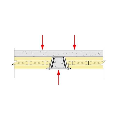 Panel Bears On Proprietary Composite Steel Support WoodWorks Wood