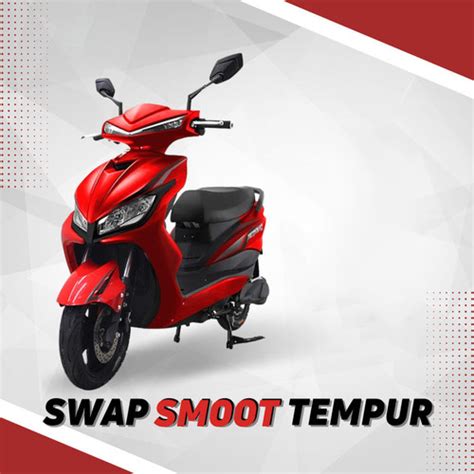 Jual Sepeda Motor Listrik Swap Smoot Tempur 1500W 64V 22 5Ah Garansi