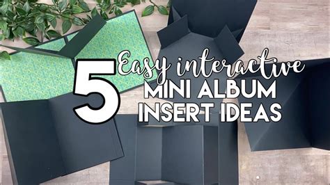 5 Easy Interactive Mini Album Insert Ideas Bonus Tutorial YouTube