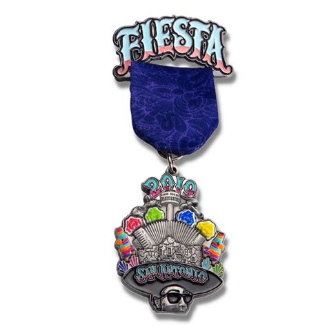 Fiesta Medal San Antonio Embroidered Patches Manufacturer Star