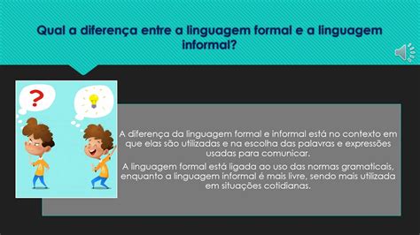 Linguagem Formal E Informal 4 Ano LIBRAIN