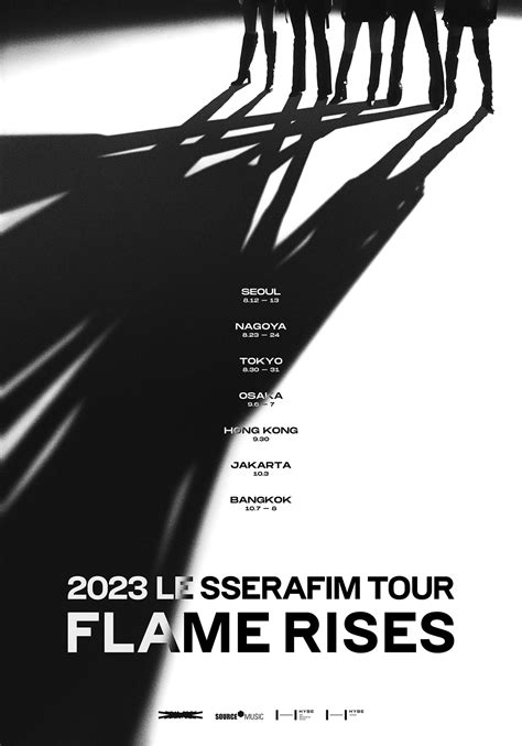 2023 LE SSERAFIM FLAME RISES Tour Ticket Details Discover Latest K