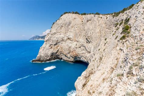 Amazing Landscape Of Blue Waters Of Porto Katsiki Beach Lefkada