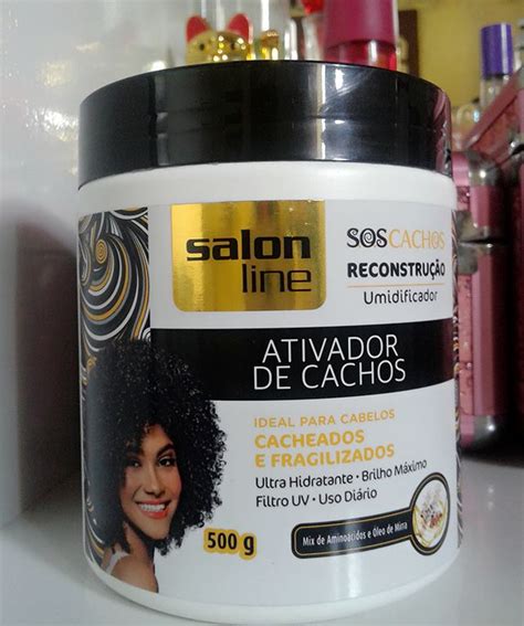 Resenha do Ativador de Cachos S O S Reconstrução da Salon Line Cabelo