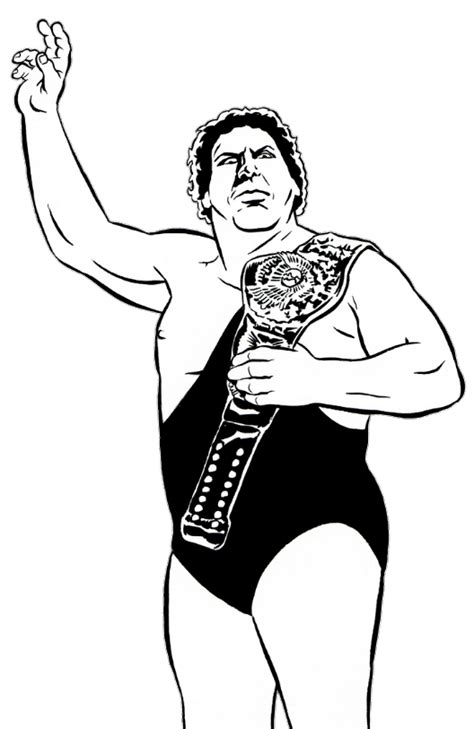 Andre The Giant Wwe Drawing By Nuruddinayobwwe On Deviantart