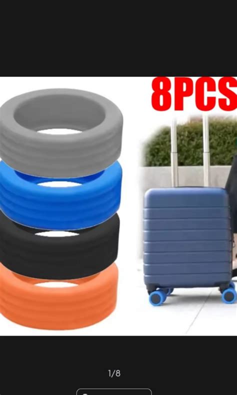 Silicone Wheels Covers Silent Anti Wear Luggage Wheels Protector Cover Reduce Noise Hobbies