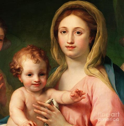 Madonna And Child Painting By Anton Raphael Mengs