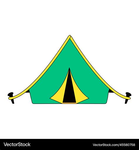 Camping tent Royalty Free Vector Image - VectorStock