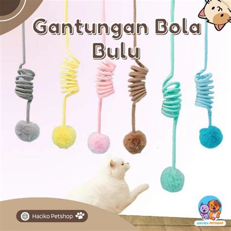 Jual HACIKO PETSHOP Mainan Interaktif Kucing Model Gantung Bentuk