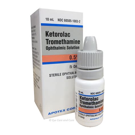 Ketorolac Tromethamine 05 10 Ml Apotex