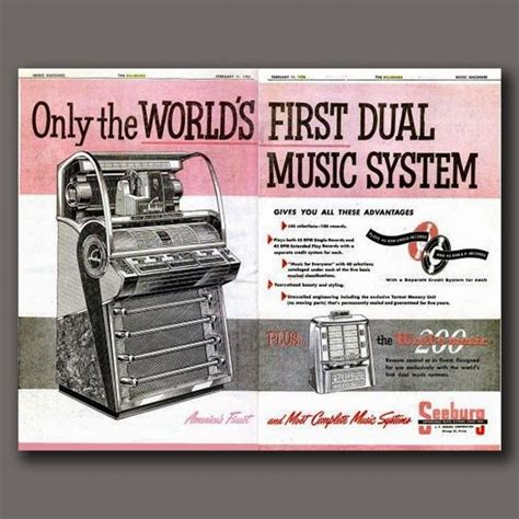 An Old Advertisement For The World S First Dual Music System With