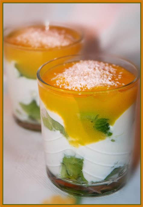 Recette De Verrines Kiwis Mascarpone Et Coulis De Mangue