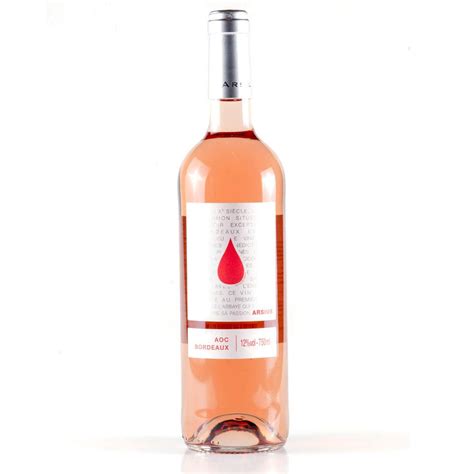 Vinho Rose Seco Arsius Aoc Bordeaux 750 Ml Submarino