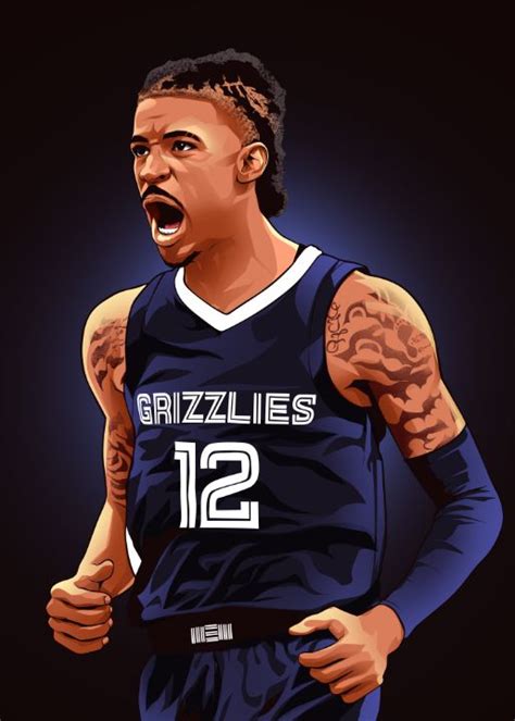 Ja Morant Nins Studio Art Digital Art Sports Hobbies Basketball