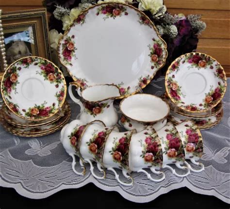 Royal Albert Old Country Roses Piece Tea Set Gr Picclick Uk