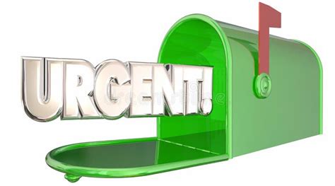 Inbox Word Green Mailbox Incoming Message Email Stock Illustration