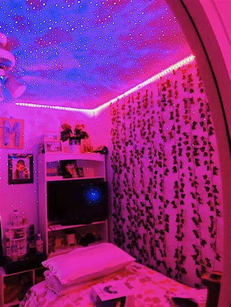 🍄🏙🧿🪐 Room Ideas Bedroom Vibey Room Neon Room