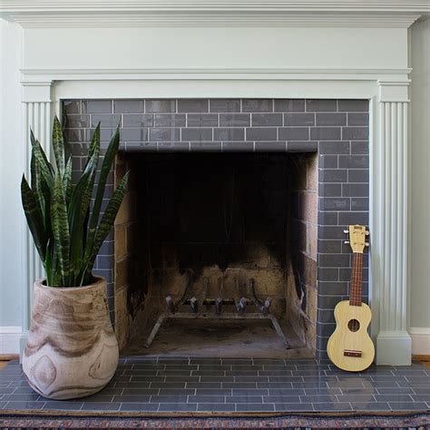 Tile Fireplace Surround
