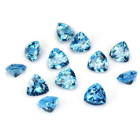 Natural Blue Topaz Gemstone Genuine Blue Topaz Faceted November