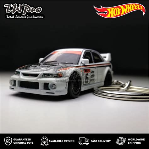 Putih Gantungan Hot Wheels Premium Mitsubishi Lancer Evolution Vi Evo Forza Horizon Keychain