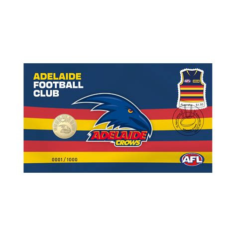 2024 AFL Adelaide Postal Numismatic Cover PNC Postal Numismatic Covers