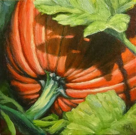 Original Oil Paintings by Mary Ashley : "Autumn Harvest Pumpkin ...