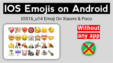 IOS 16 U14 Emojis On Android Without Zfont IOS Emojis On Xiaomi