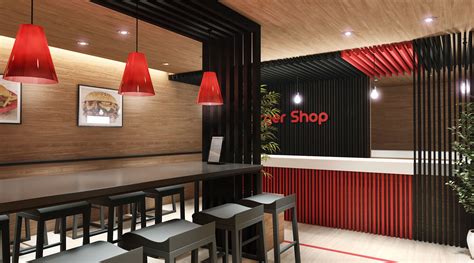 A Burger Shop on Behance