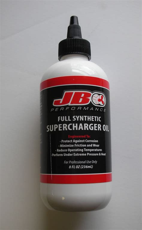 JB Performance Supercharger Oil with Stage 3 Technology, 8 ounces – Jon ...