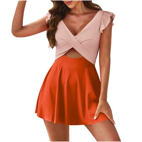 Beai Swimsuit For Women Bikini Floral Bikini Sets For Women Padded Swim Skirts For Women