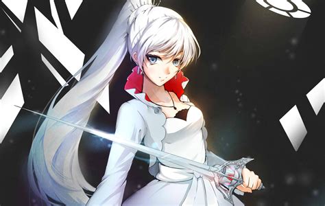 Wallpaper Rwby Weiss Schnee Girl Sword Hd Widescreen High