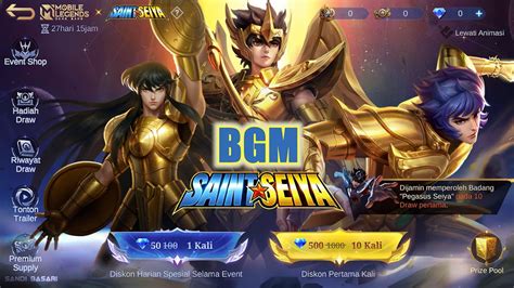 Mobile Legends Saint Seiya Bgm K Fps Ultra Hd Graphic Skin Update