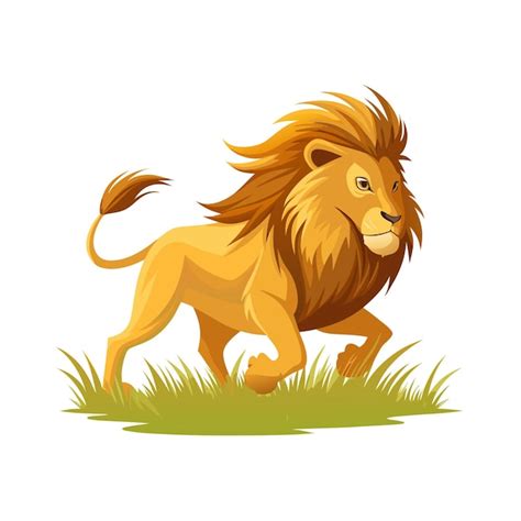 Realistic Lion Vector Illustration Concept Premium Ai Generated Vector