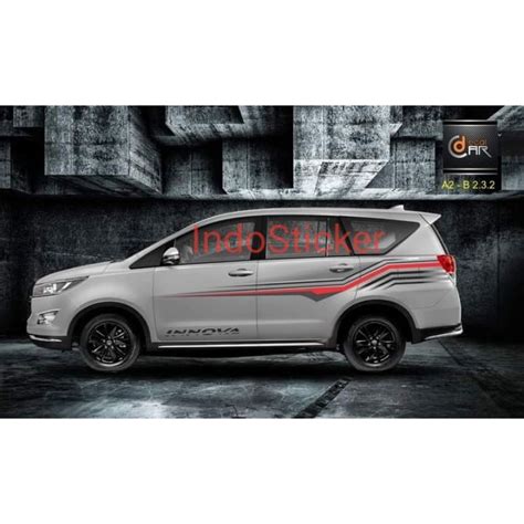 Sticker Side Decal Car Innova Striping Sticker Toyota Innova Shopee