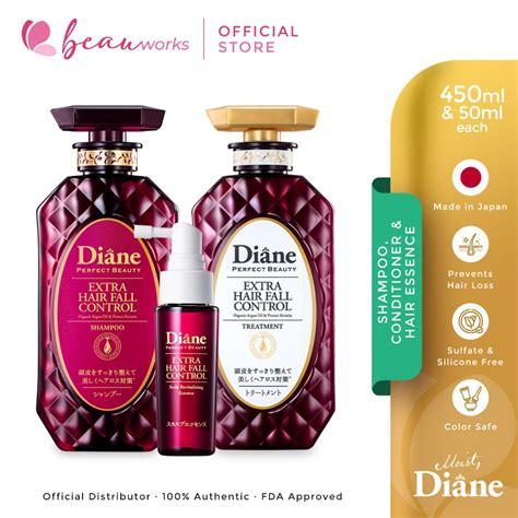 Moist Diane Extra Hair Fall Control Complete Set Shampoo Treatment