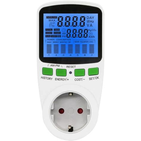 Moniteur De Consommation D Énergie Compteur D Électricité Pour Socket