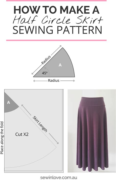 How To Make A Skirt In One Day Easy Half Circle Skirt Sew In Love Skirt Patterns Sewing