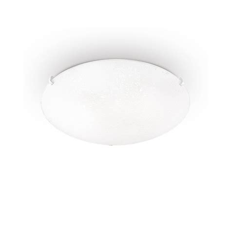 Ideal Lux Lana Light Flush Ceiling Fitting With White Glass N