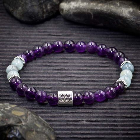 Aquarius Zodiac Bracelet By Healing Stones For You