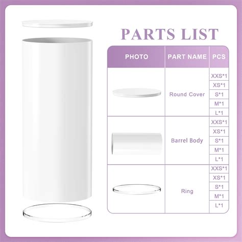 Snapklik White Cylinder Pedestal Stand For Party Pcs Round