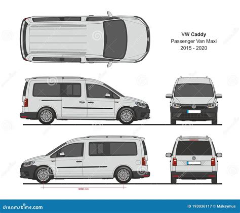 Vw Caddy Passenger Maxi Van Present Editorial Photography