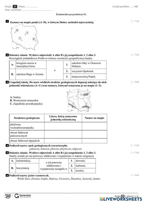 The Worksheet Is Shown For Students To Use