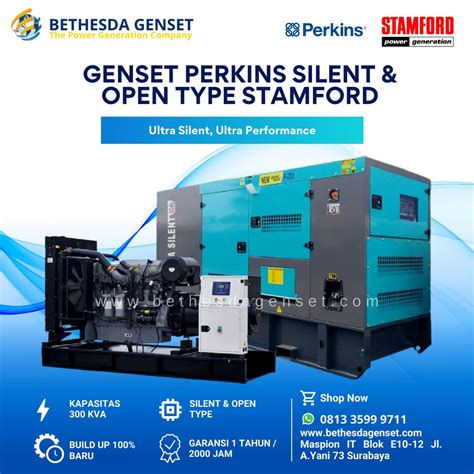 Jual Genset Perkins 300 Kva 3 Phase 300kva Stamford Shopee Indonesia